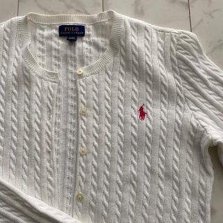 ポロラルフローレン(POLO RALPH LAUREN)のラルフローレン　カーディガン　白(カーディガン)