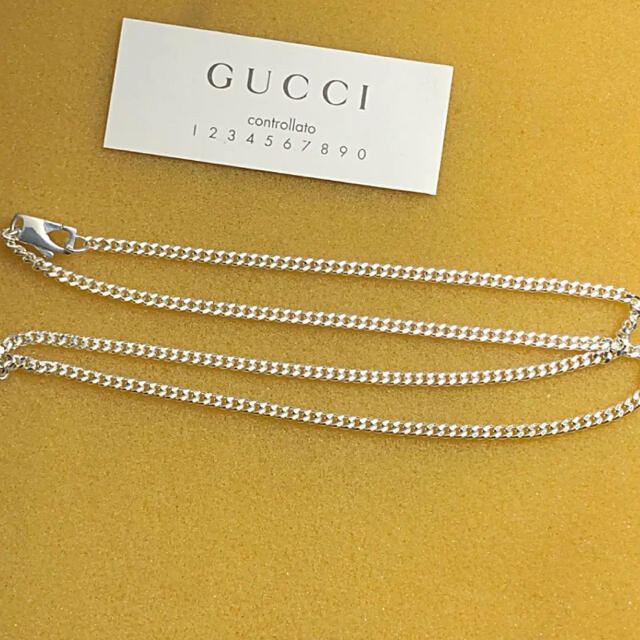 Gucci(グッチ)の美品　GUCCI 2.5㍉　喜平チェーンネックレス メンズのアクセサリー(ネックレス)の商品写真