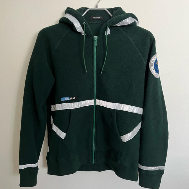 Undercover 2001年宇宙の旅 リフレクタフリースパーカー緑2美品