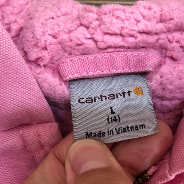 carhartt - 【カーハート】アクティブジャケット 裏ボア ピンク 子供