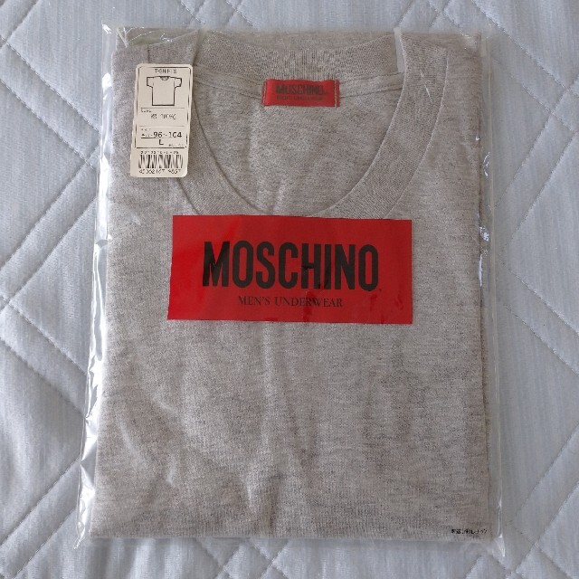 MOSCHINO(モスキーノ)のMOSCHINO Tシャツ グレー Ｌ メンズのアンダーウェア(その他)の商品写真