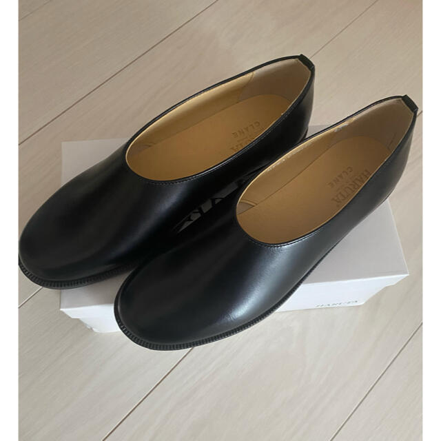 HARUTA×CLANE FLAT SHOES BLACK 37