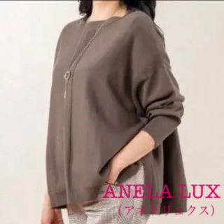 アネラリュクス(ANELALUX)のANELA LUX フレアニットプルオーバー（スヌード付き）(ニット/セーター)