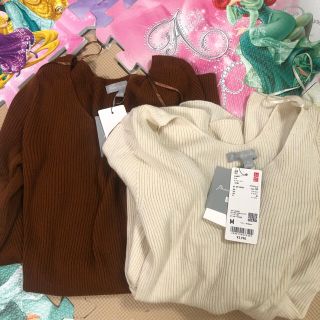 ユニクロ(UNIQLO)のユニクロ3d リブニットセーター　マメ(ニット/セーター)