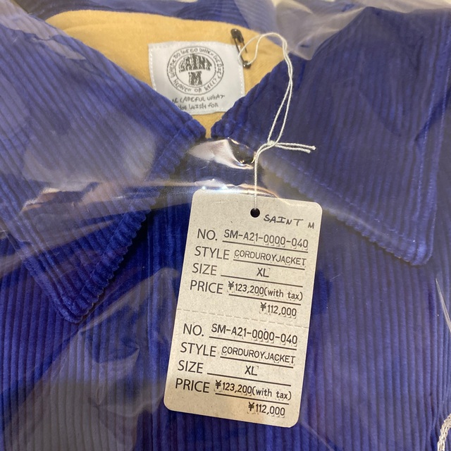 SAINT MICHAEL CORDUROY JACKET ブルー XL SAINT MICHAEL CORDUROY JACKET ブルー XL
