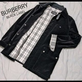 バーバリーブラックレーベル(BURBERRY BLACK LABEL)のバーバリー　ブラックレーベル　ロゴ　ノバチェック　ブルゾン　ジャケット　ベロア(ブルゾン)