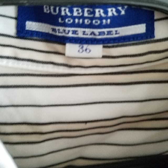 BURBERRY BLUE LABEL(バーバリーブルーレーベル)の最終　160 36 S　バーバリー　ブルーレーベル　シャツ　ブラウス レディースのトップス(シャツ/ブラウス(半袖/袖なし))の商品写真