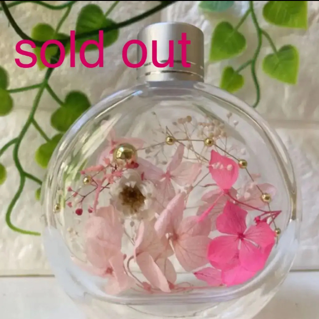 ハーバリウム ピンク sold out