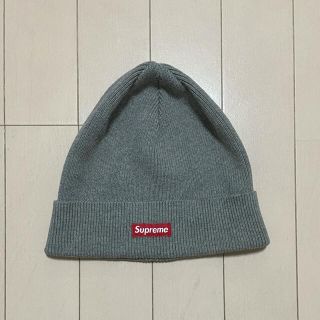 シュプリーム(Supreme)のSupreme コットンビーニー　グレー(ニット帽/ビーニー)