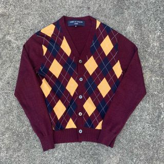 COMME des GARCONS HOMME ニットカーディガン アーガイル柄