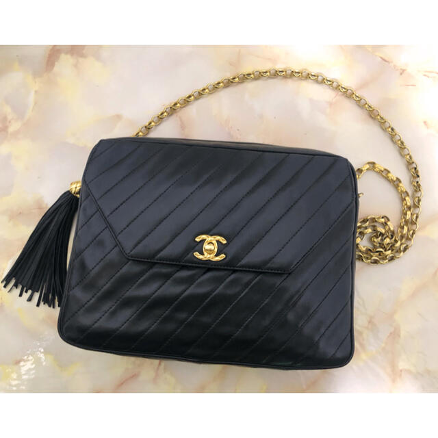 CHANEL(シャネル)の専用 美品！ヴィンテージ シャネル バイアスステッチ チェーン ショルダー レディースのバッグ(ショルダーバッグ)の商品写真