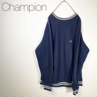 チャンピオン(Champion)のチャンピオン☆スウェット　トレーナー　ネイビー　レディース　大きいサイズ　L(トレーナー/スウェット)