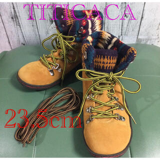チチカカ(titicaca)のTITICACA マウンテンブーツ スエード キャメル 23.5cm(ブーツ)