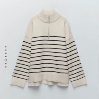 ザラ(ZARA)のZARA 2021 商品 新品 ストライプ ボーダー ニット S(ニット/セーター)