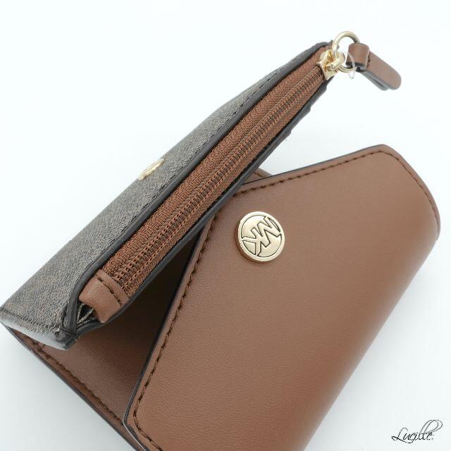 Michael Kors(マイケルコース)の❤︎新品/即発❤︎マイケルコース 三つ折り財布 BROWN レディースのファッション小物(財布)の商品写真