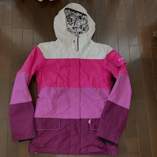 ロキシー(Roxy)のROXY スノーボード　スキー　ジャケット　白ピンク紫　M (ウエア/装備)