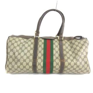 グッチ(Gucci)のグッチ ヴィンテージ シェリーライン GGスプリーム ボストンバッグ(ボストンバッグ)