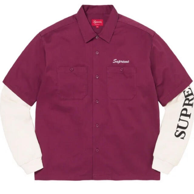 supreme  thermal work shirt