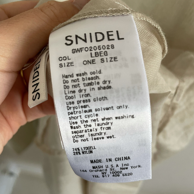 SNIDEL ベストセットシアーワンピース