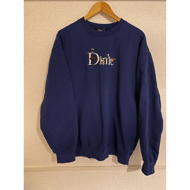 ネイビーDIME DOG LOGO CREW SWEAT