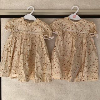 双子お揃いワンピース90センチ(ワンピース)