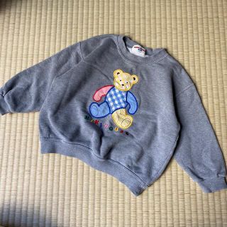 ミキハウス(mikihouse)の年代物　ミキハウス　90年代　リバイバル　復刻　マルチカラー　ギンガムくまちゃん(トレーナー)