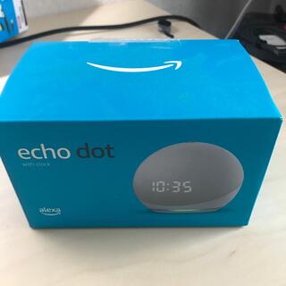 エコー(ECHO)のエコードット　第4世代　グレーシャーホワイト　時計　echo dot(スピーカー)