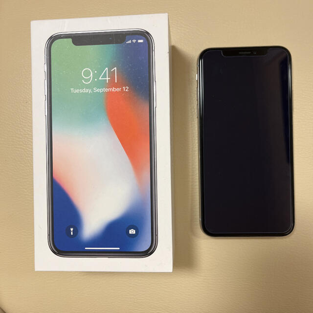 iPhoneX silver 64GB docomo SIMフリー