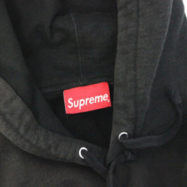 supreme ブラック　パーカー