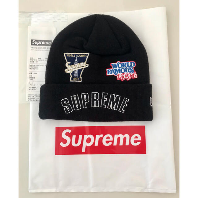 Supreme(シュプリーム)のSupreme x New Era Championship ビーニー 19FW メンズの帽子(ニット帽/ビーニー)の商品写真