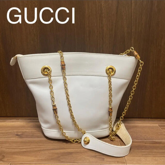 サイズ 激レア美品 グッチ GUCCI トートバッグ バンブー ワンショルダー n4TP1-m75331803765 トートバッ