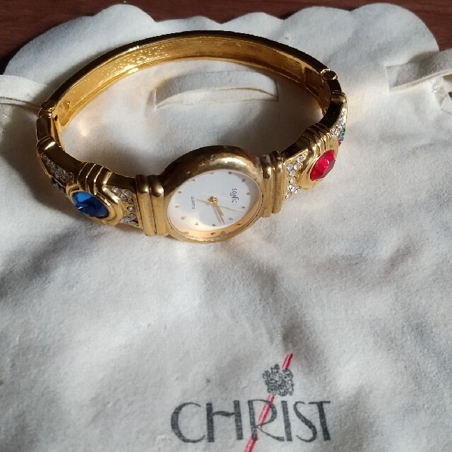 キラキラ ビジュー 時計 レディースのファッション小物(腕時計)の商品写真