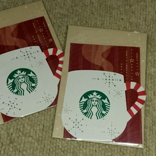 スターバックスコーヒー(Starbucks Coffee)のスターバックス ビバレッジカード「キャンディケーン」2枚セット(その他)