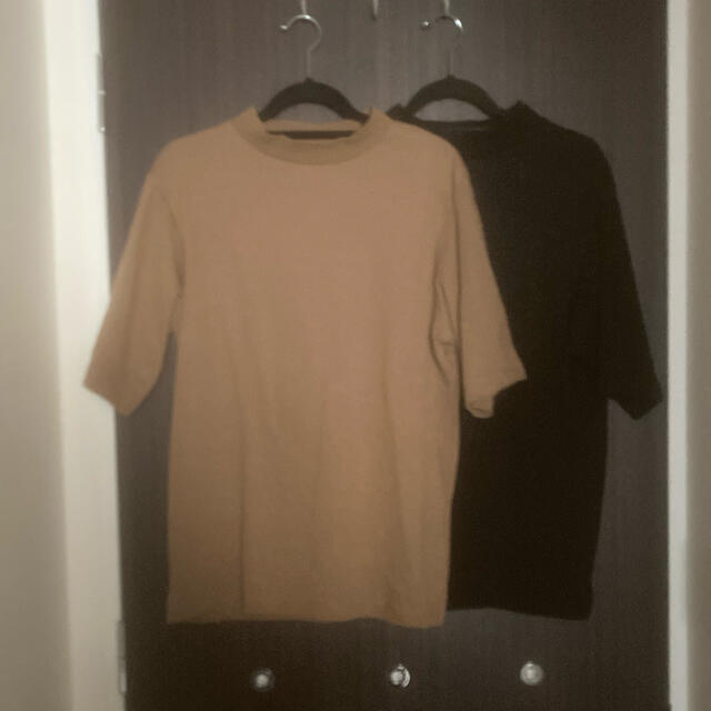 GU(ジーユー)のモックネックTシャツ　二枚セット メンズのトップス(Tシャツ/カットソー(半袖/袖なし))の商品写真
