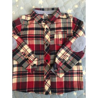 プチバトー(PETIT BATEAU)のプチバトー　チェックシャツ(Tシャツ/カットソー)