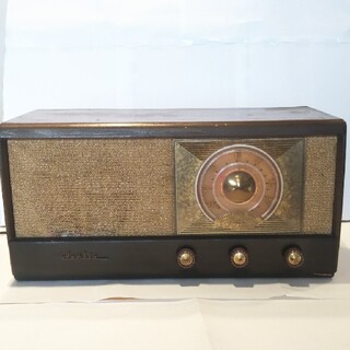 日本コロムビア、真空管ラジオ、型式不明ビンテージ、1950年代？、希少、作動品