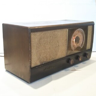 日本コロムビア、真空管ラジオ、型式不明ビンテージ、1950年代？、希少、作動品