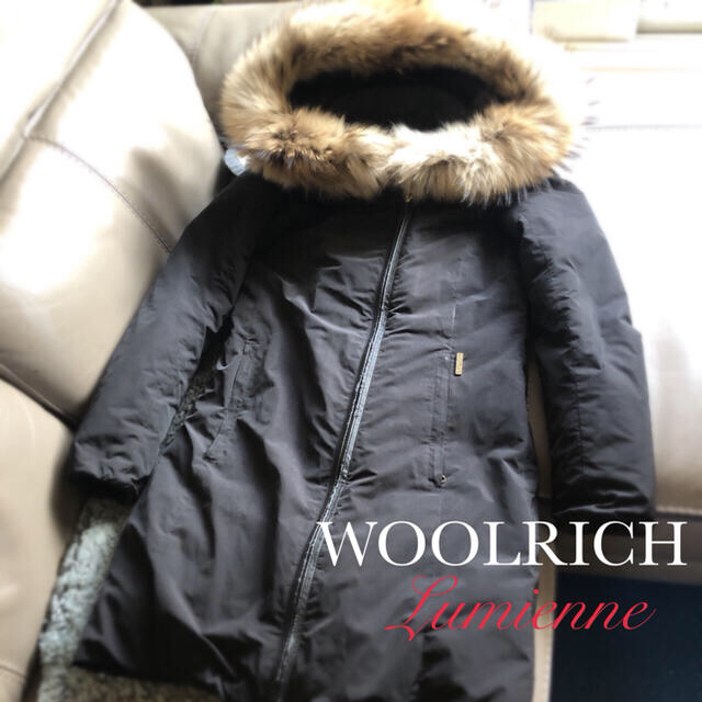 WOOLRICH(ウールリッチ)のウールリッチ　斜めジップアップ　リアルファー　インナーダウン　ダウンコート レディースのジャケット/アウター(ダウンコート)の商品写真