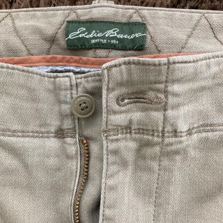 Eddie Bauer ジーンズ 裏地チェック柄(赤) 38×30