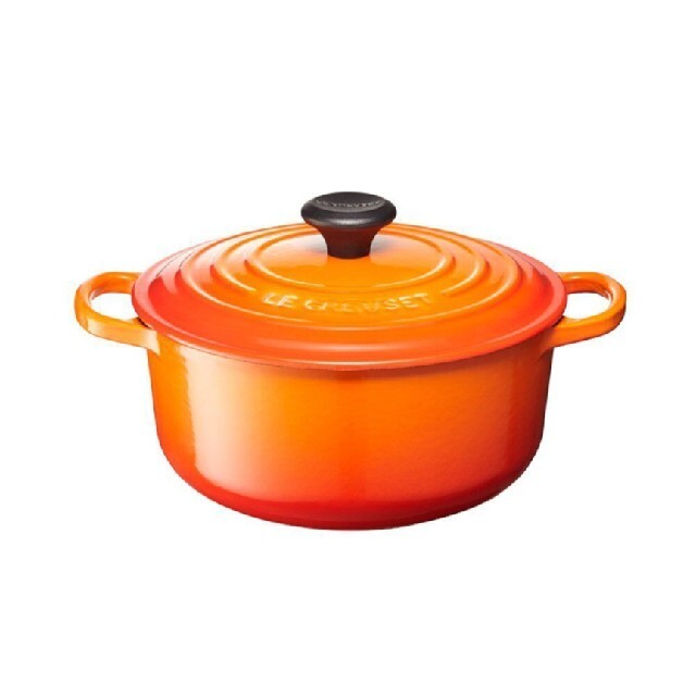 LE CREUSET(ルクルーゼ)のル・クルーゼ シグニチャー ココット・ロンド（20cm） インテリア/住まい/日用品のキッチン/食器(鍋/フライパン)の商品写真