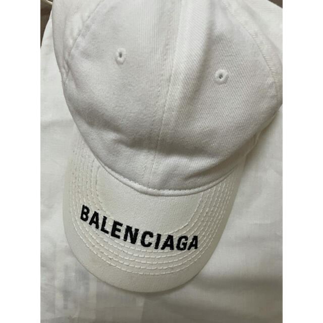 Balenciaga(バレンシアガ)のバレンシアガbalenciaga ロゴキャップ ホワイト白L メンズの帽子(キャップ)の商品写真