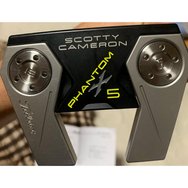 Scotty Cameron(スコッティキャメロン)の日本正規品　スコッティキャメロン　ファントムX5 パター　34インチ　2019 スポーツ/アウトドアのゴルフ(クラブ)の商品写真