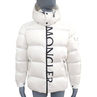 モンクレール(MONCLER)のモンクレール Maures ダウンジャケット 白 黒 40802000751(ダウンジャケット)