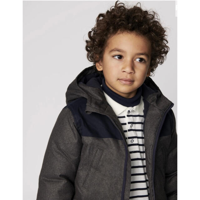 PETIT BATEAU(プチバトー)のプチバトー　新品タグ付き　中綿入り　フード付き　ジャケット　コート　12ans キッズ/ベビー/マタニティのキッズ服男の子用(90cm~)(コート)の商品写真