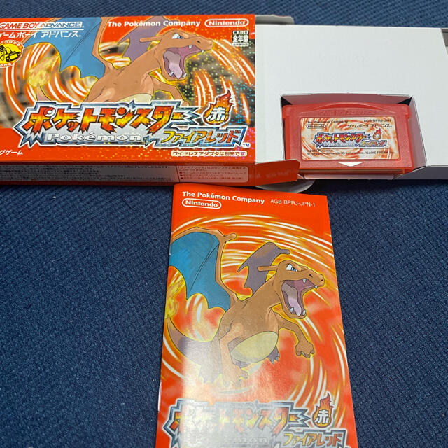 ポケモン(ポケモン)のGBA ポケットモンスターファイアレッド中古品 エンタメ/ホビーのゲームソフト/ゲーム機本体(携帯用ゲームソフト)の商品写真