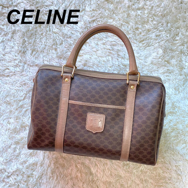 celine(セリーヌ)の【美品】CELINE セリーヌ ハンドバッグ ミニボストン マカダム トリオンフ レディースのバッグ(ハンドバッグ)の商品写真