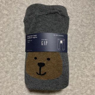 ギャップ(GAP)の【新品】GAP タイツ 12-24m チャコールグレー(靴下/タイツ)