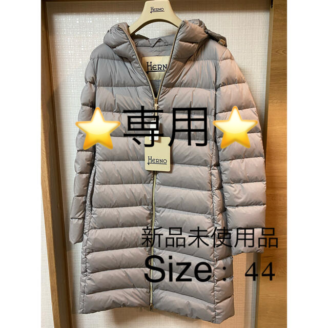 良質 HERNO 44 ダウンコート size: レディース HERNO ⭐️専用⭐️新品 ヘルノ ダウンコート