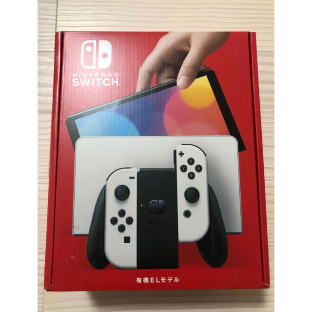 Nintendo Switch(ニンテンドースイッチ)のNintendo Switch(有機ELモデル) ホワイト エンタメ/ホビーのゲームソフト/ゲーム機本体(家庭用ゲーム機本体)の商品写真