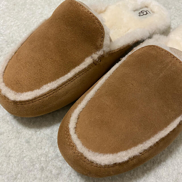 【新品未使用】UGG スリッパ LANE CHESTNUT 特価セール中 【新品】UGG LANE 23.5 CHESTNUT SLIPPER SUEDE モカシン